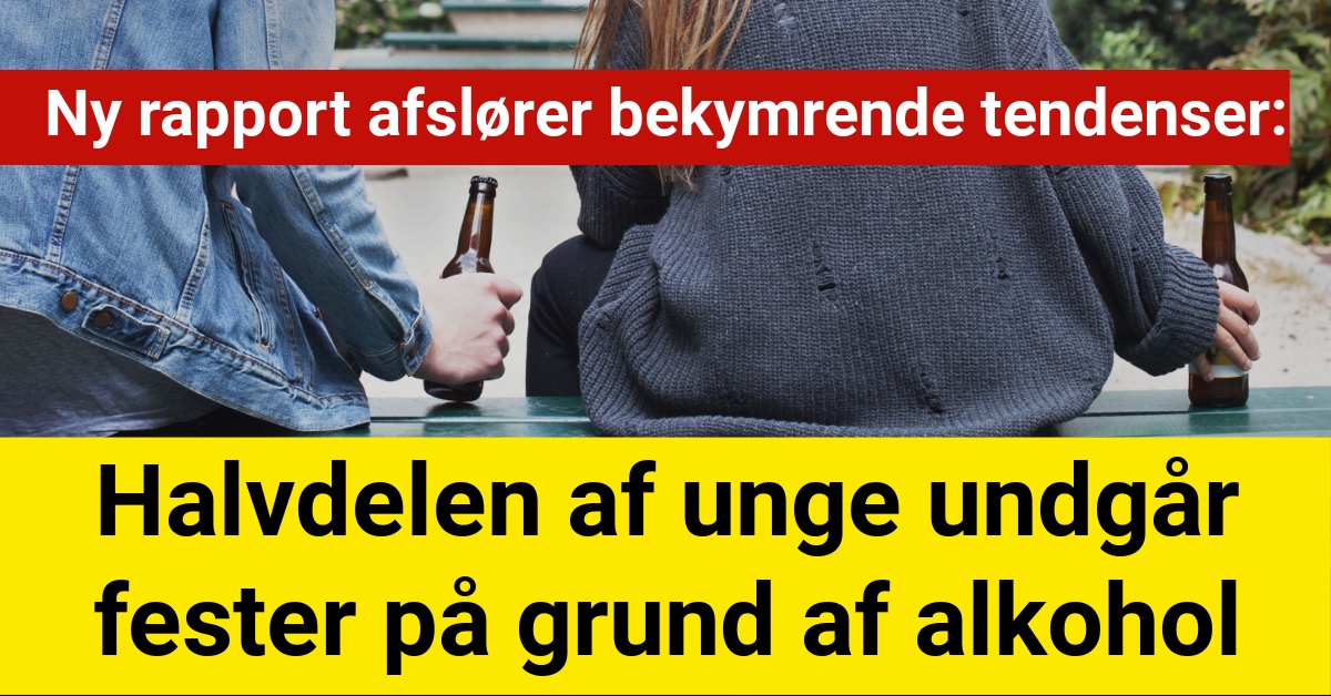 Halvdelen af unge undgår fester på grund af alkohol: Ny rapport afslører bekymrende tendenser