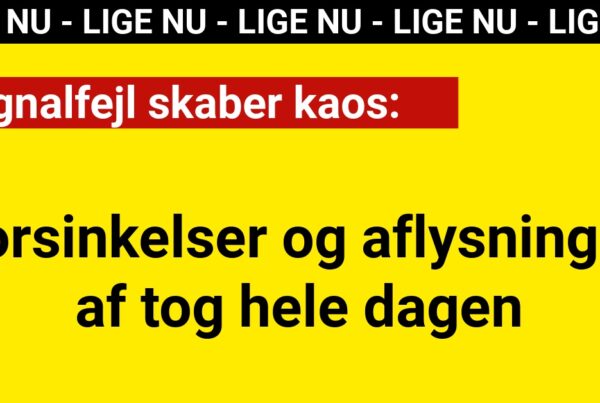 Signalfejl skaber kaos: Forsinkelser og aflysninger af tog hele dagen