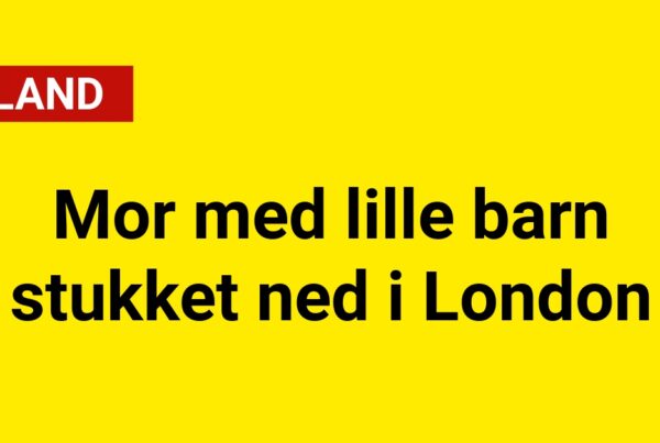 Mor med lille barn stukket ned i London