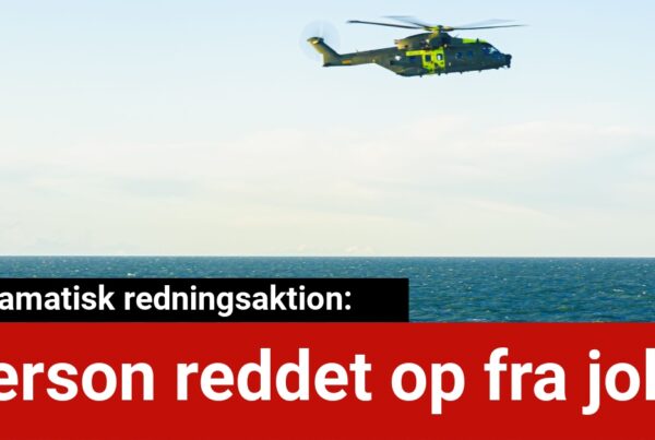 Dramatisk redningsaktion: Person reddet op fra jolle