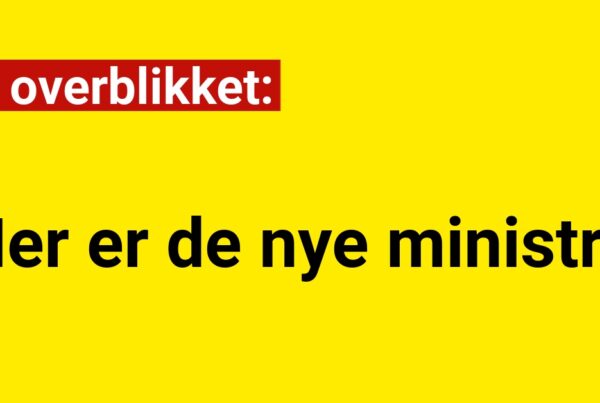 Få overblikket: Her er de nye ministre
