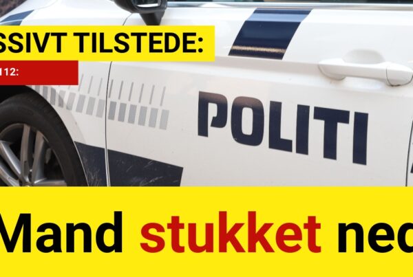 DRAMA: Mand stukket ned
