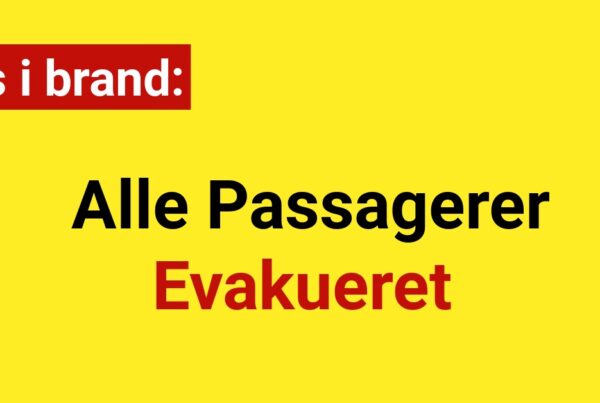 Bus i brand: Alle Passagerer Evakueret