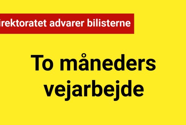 Vejdirektoratet advarer bilisterne om to måneders vejarbejde