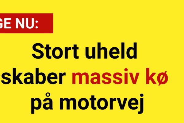 Stort uheld skaber massiv kø på motorvej