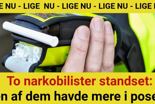 To narkobilister standset - en af dem havde mere i posen