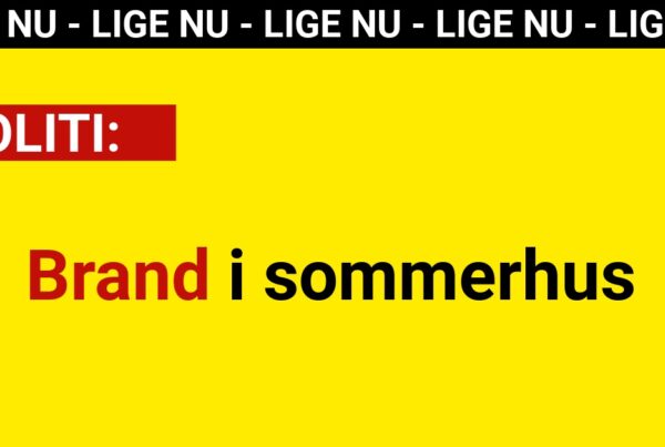 Brand i sommerhus