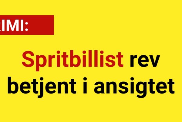 Kvindelig spritbillist rev betjent i ansigtet