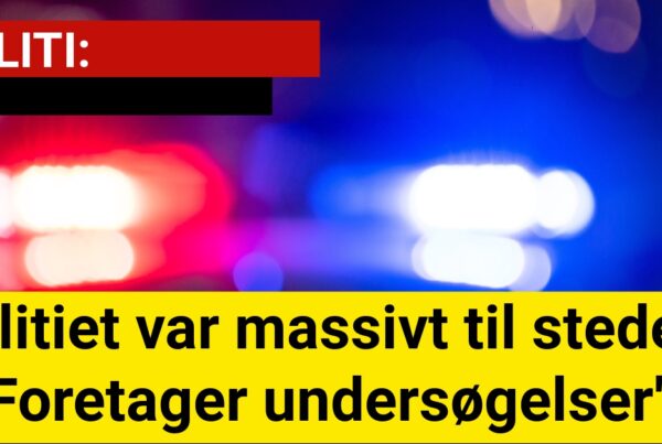 Politiet var massivt til stede: 'Foretager undersøgelser'