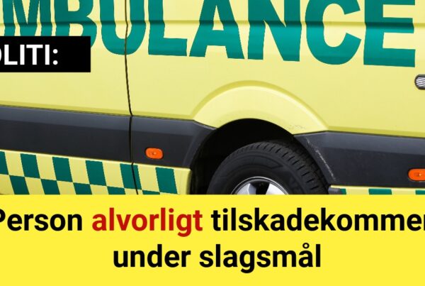 Person alvorligt tilskadekommen under slagsmål - 112