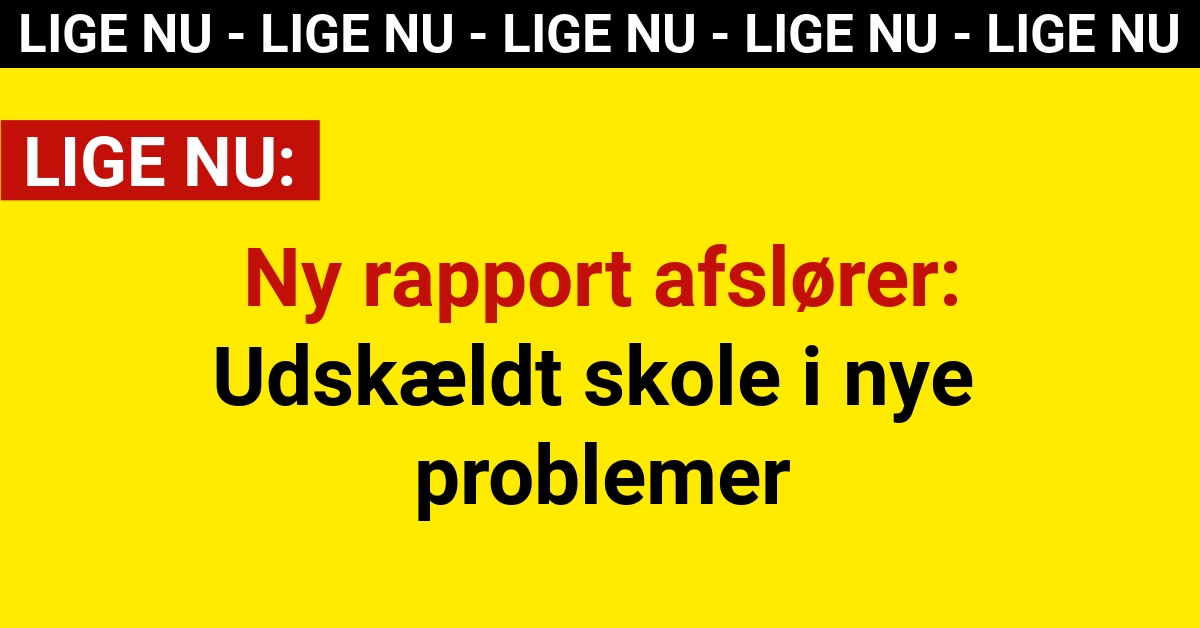 Ny rapport afslører: Udskældt skole i nye problemer