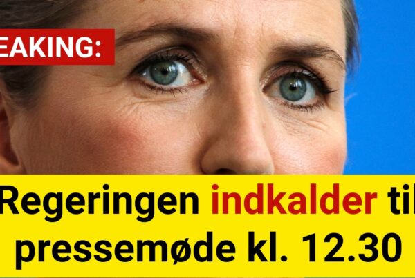BREAKING: Regeringen indkalder til pressemøde kl. 12.30
