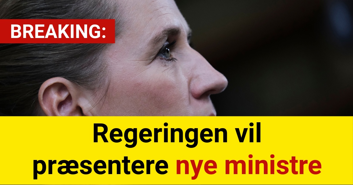 LIGE NU: Regeringen vil præsentere nye ministre