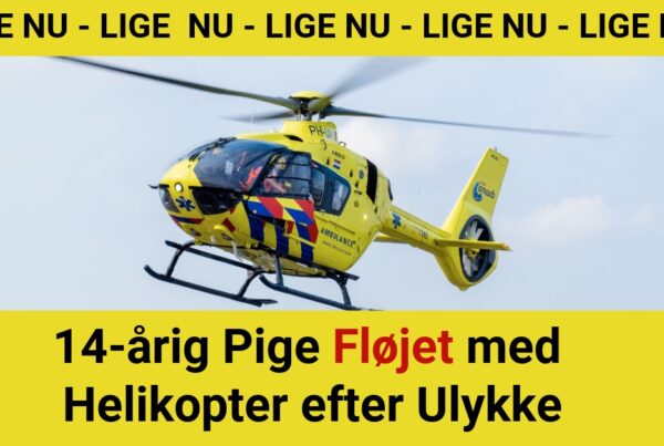 14-årig Pige Fløjet med Helikopter efter Ulykke