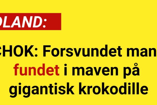 CHOK: Forsvundet mand fundet i maven på gigantisk krokodille