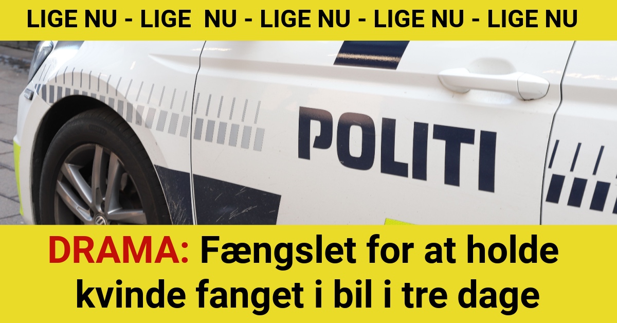 DRAMA: Fængslet for at holde kvinde fanget i bil i tre dage