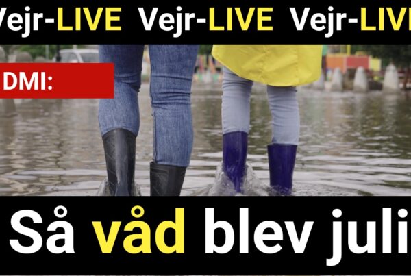 Vejr-LIVE: Så våd blev juli