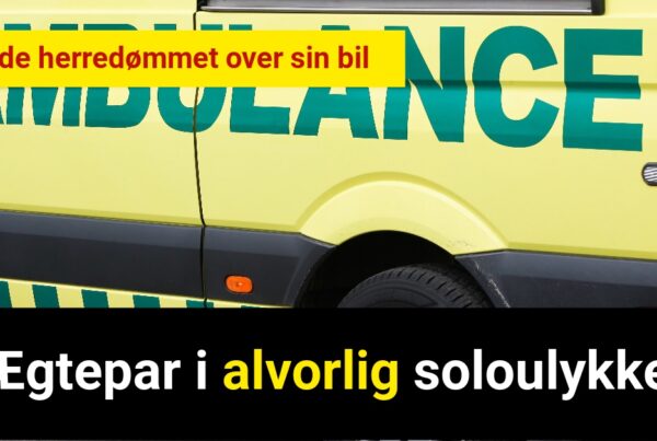 Ægtepar i alvorlig soloulykke - 112