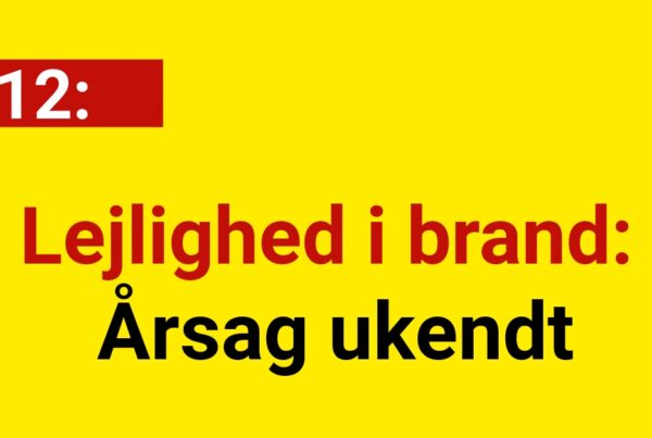 Lejlighed i brand: Årsag ukendt