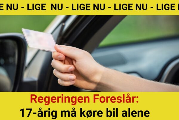 Regeringen Foreslår: 17-årig må køre bil alene