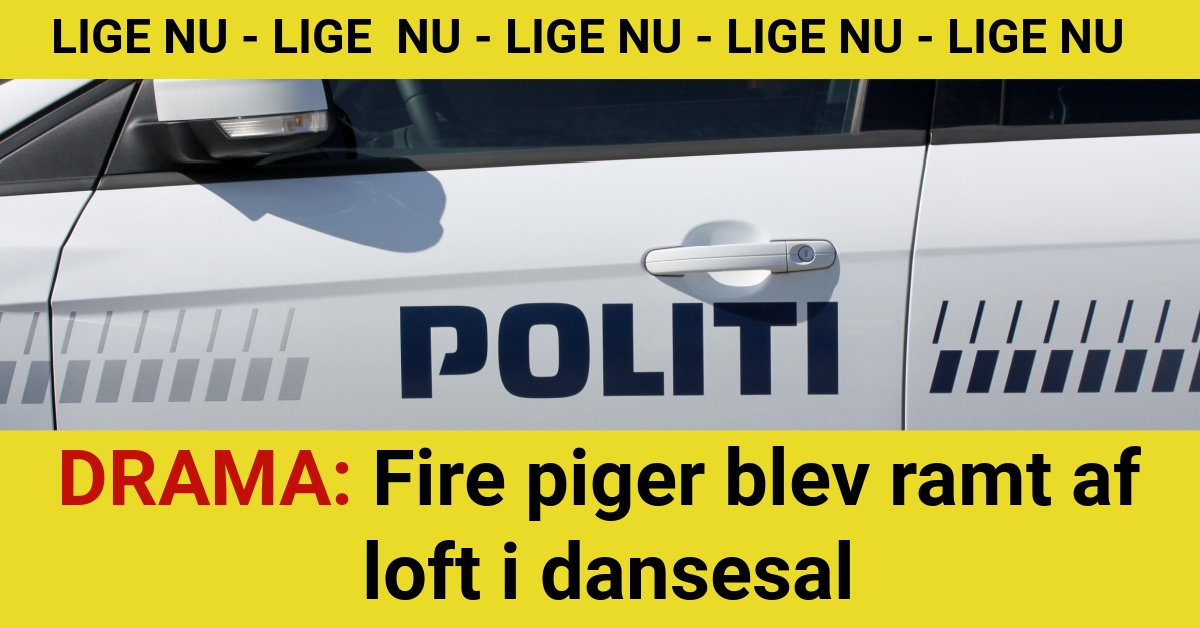 DRAMA: Fire piger blev ramt af loft i dansesal