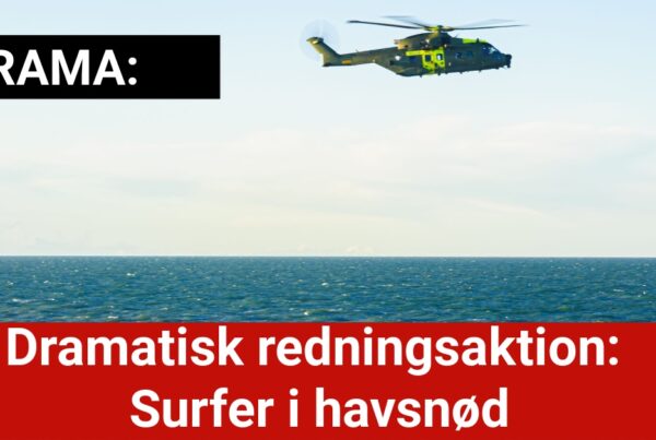 Dramatisk redningsaktion: Surfer i havsnød
