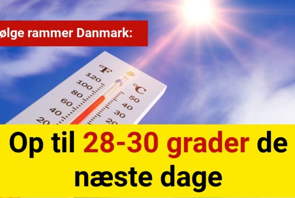 Hedebølge rammer Danmark: Op til 28-30 grader de næste dage