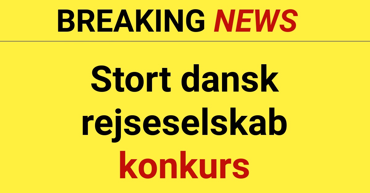 Stort dansk rejseselskab konkurs