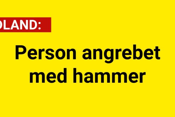 Person angrebet med hammer