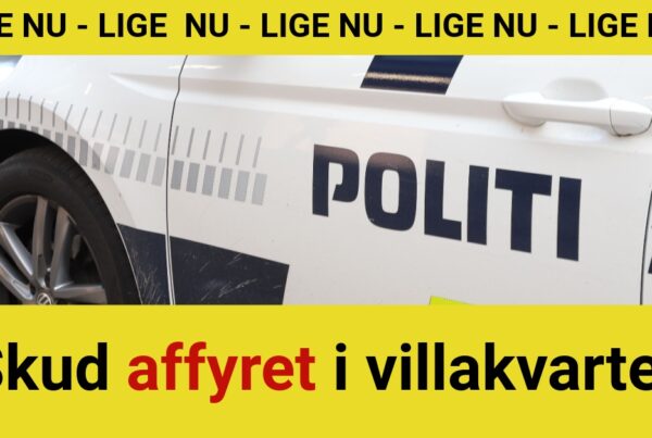 Politiet tilstede: Skud affyret i villakvarter
