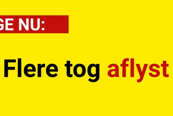 LIGE NU: Flere tog aflyst