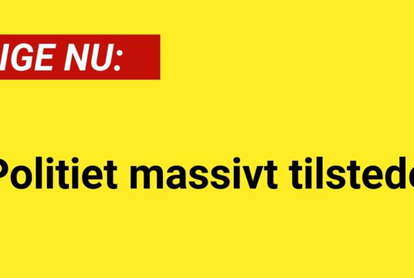 LIGE NU: Politiet massivt tilstede