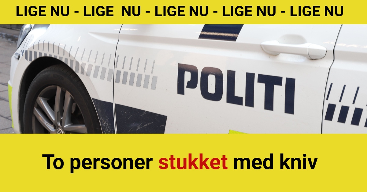 To personer stukket med kniv