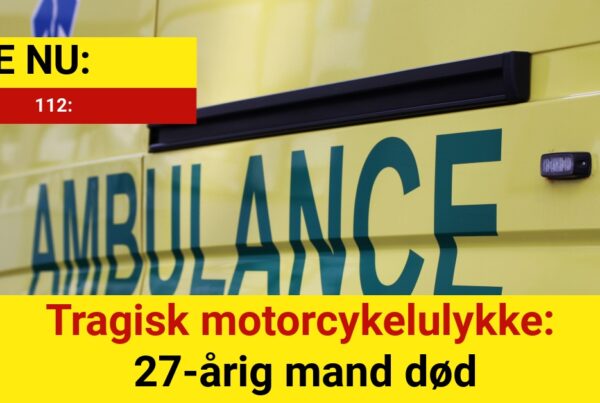 Tragisk motorcykelulykke: 27-årig mand død