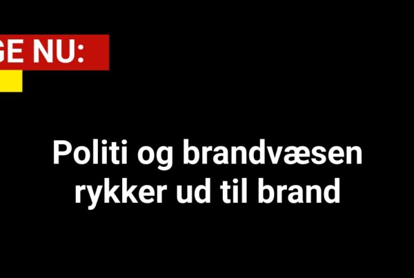LIGE NU: Politi og brandvæsen rykker ud til brand