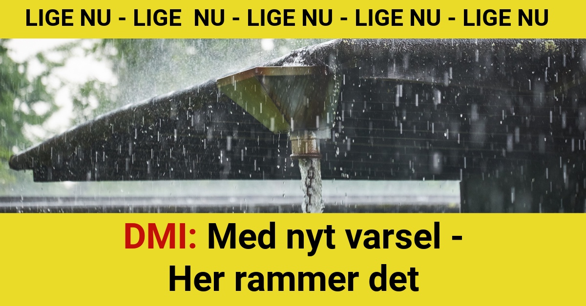 DMI: Med nyt varsel - Her rammer det