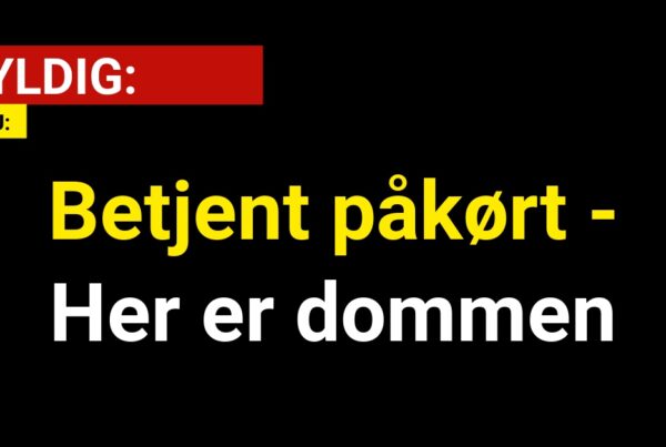 Skyldig: Betjent påkørt - Her er dommen