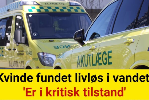 Kvinde fundet livløs i vandet: 'Er i kritisk tilstand'