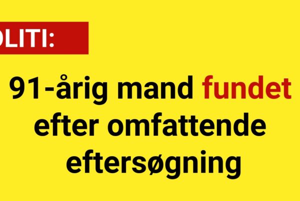 91-årig mand fundet efter omfattende eftersøgning