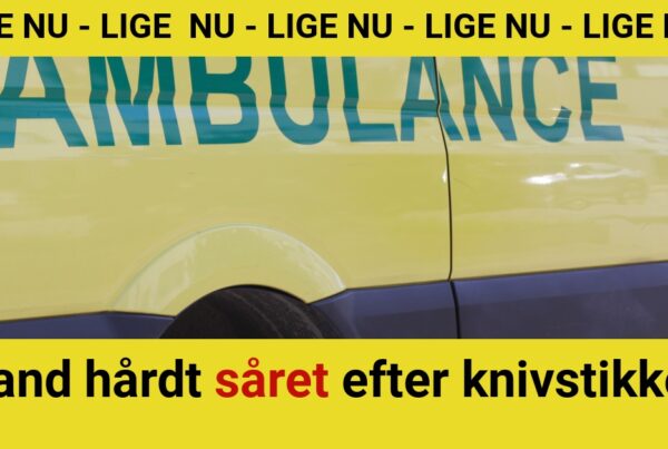 Mand hårdt såret efter knivstikkeri