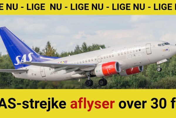SAS-strejke aflyser over 30 fly