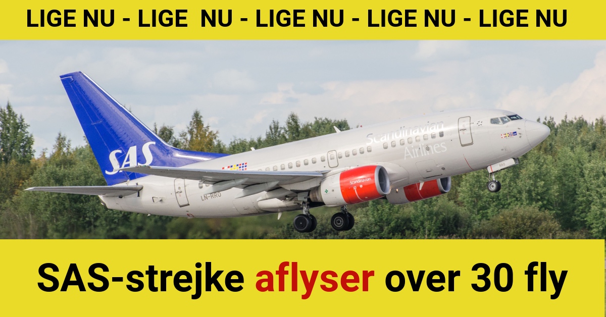 SAS-strejke aflyser over 30 fly