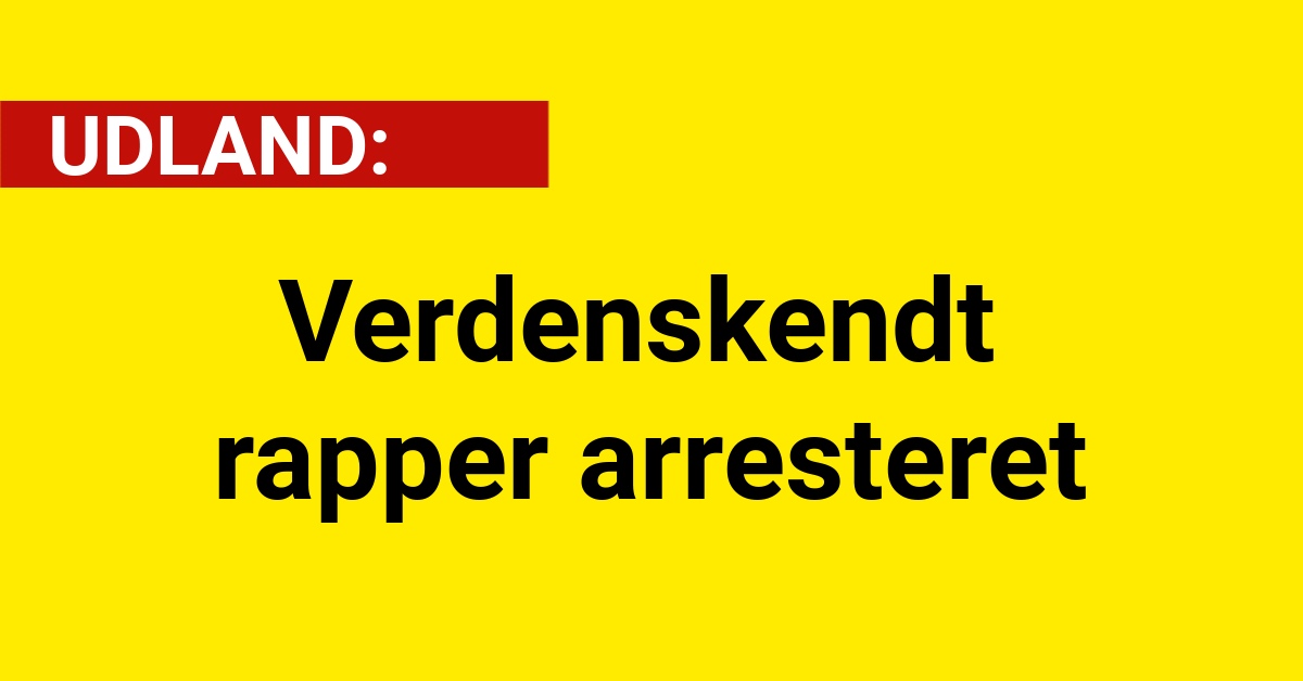 Verdenskendt rapper arresteret