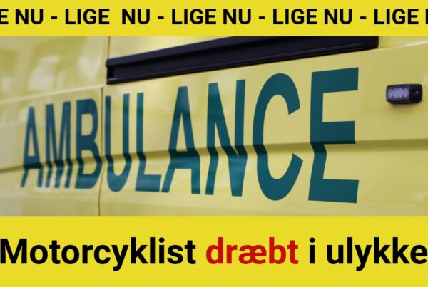 LIGE NU: Motorcyklist dræbt i ulykke