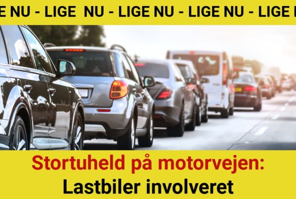 Stortuheld på motorvejen: Lastbiler involveret