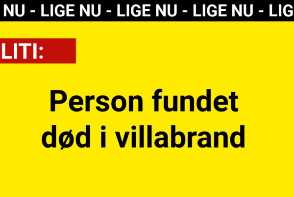 Person fundet død i villabrand