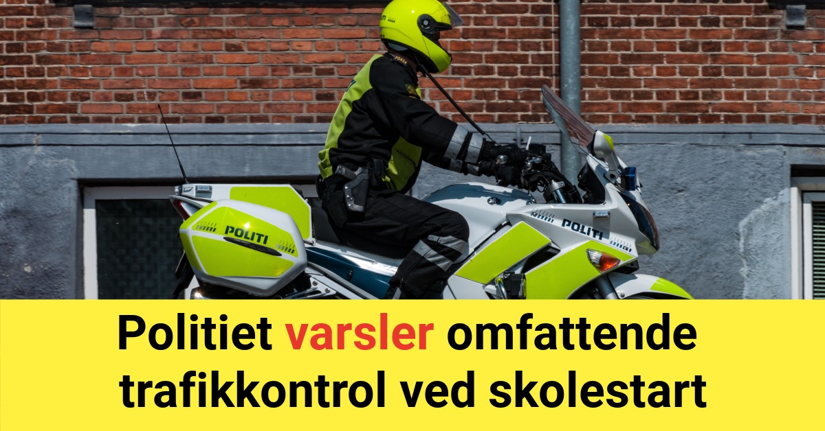 Politiet varsler omfattende trafikkontrol ved skolestart