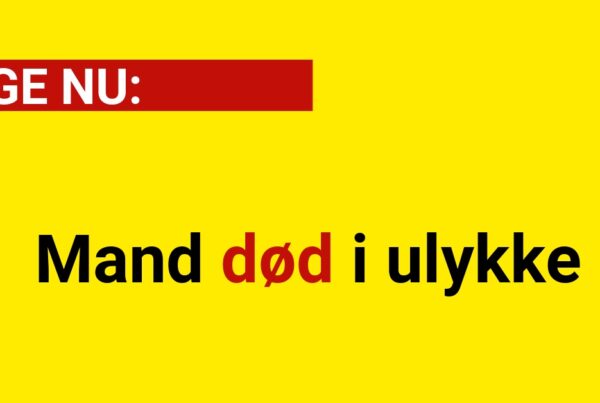 Mand død i ulykke