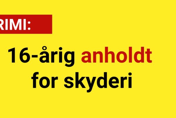 16-årig anholdt for skyderi - Krimi