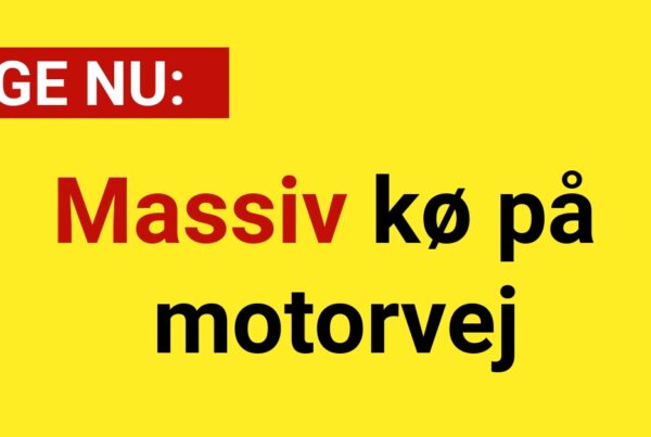 LIGE NU: Massiv kø på motorvej